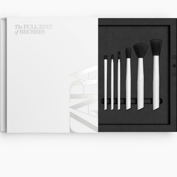 Zara 6pc Make-up Brush Set Face & Eyes New in Box limited edition - Picture 1 of 4